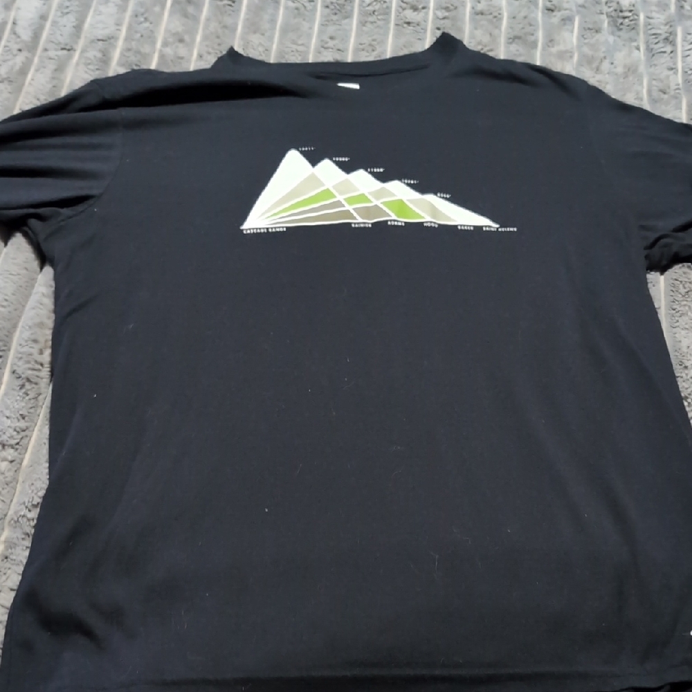 Columbia Black Tee with Green Graphic